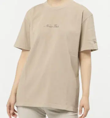 NEW ERA 뉴에라 남성/여성용 티셔츠 베이지 M