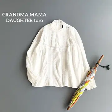 GRANDMAMAMA 그랑마마 도타토로 레이스 블라우스 긴팔 셔츠