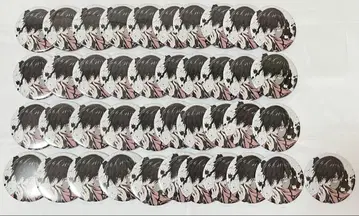 블루 록 수묵화풍 쵸이데카 캔뱃지 이토시 린 41개