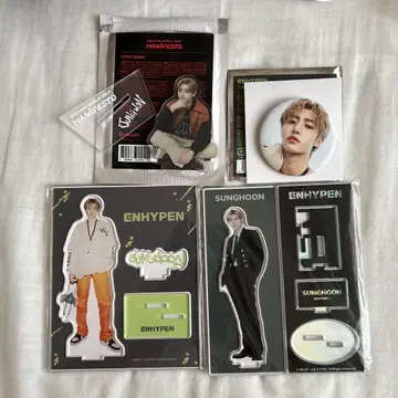 ENHYPEN SUNGHOON 아크릴 스탠드 세트 정해 캔뱃지