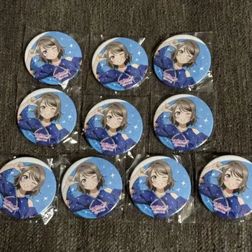 러브 라이브 선샤인 Aqours 가챠 캔뱃지 10개 와타나베 요