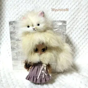 미니 브라이스 장모 엘레강트 고양이 모자 아웃핏 아이시 인형