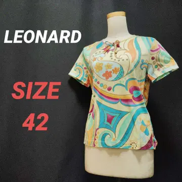 LEONARD 레오나르 티셔츠 올 패턴 꽃무늬 여성용