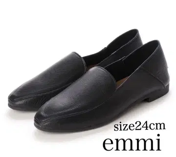 emmi 에미 원마일 컨버터블 슬립온 블랙 24cm 소가죽