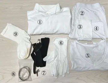 신랑 소품 세트 9점 포멀 윙카라 셔츠 결혼식 웨딩