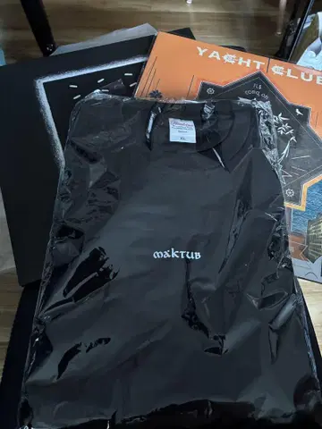 maktub 로고 티셔츠 XL 블랙 JJJ