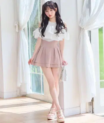 명품 슬림 레그 스커트 더스티 핑크 [S 사이즈] 미셸 마카롱