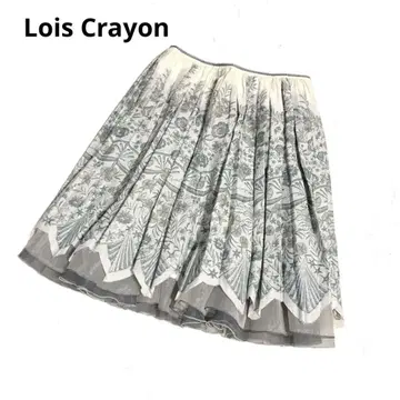 로이스크레용 Lois CRAYON 스커트 플리츠 꽃무늬
