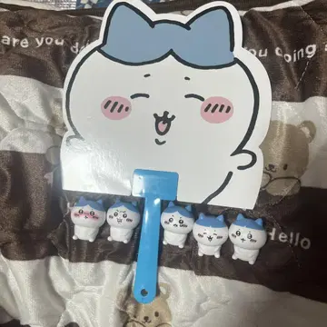 HACHIWARE 캐릭터 부채와 피규어 세트