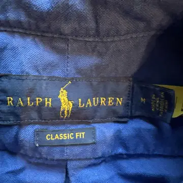 Ralph Lauren 클래식 핏 긴팔 셔츠 파랑 남성용 사이즈 M