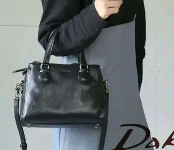 Dakota 렉스 2 블랙 가죽 숄더 토트