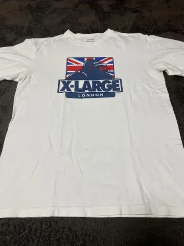 X-LARGE 로고 프린트 티셔츠 L 화이트