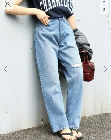 SLOBE IENA 슬로브 이에나 LE DENIM 데미지 데님 38