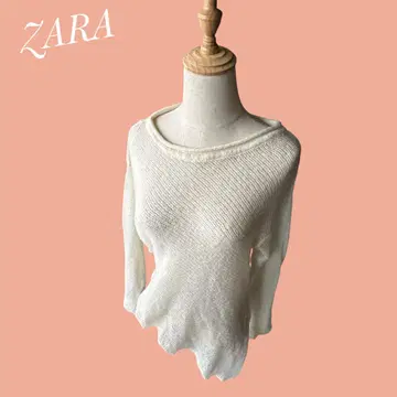 ZARA 자라 [S] 아이보리 오분 소매 니트