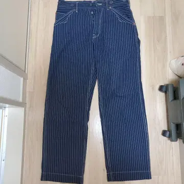 schott 히코리 데님 네이비 32