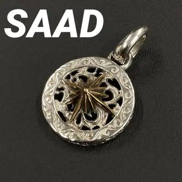 SAAD 사드 태양신 아라베스크 실버 925 목걸이 탑