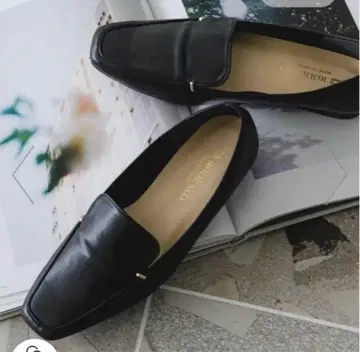 RODE SKO 스퀘어토 쁘띠 메탈 로퍼 블랙