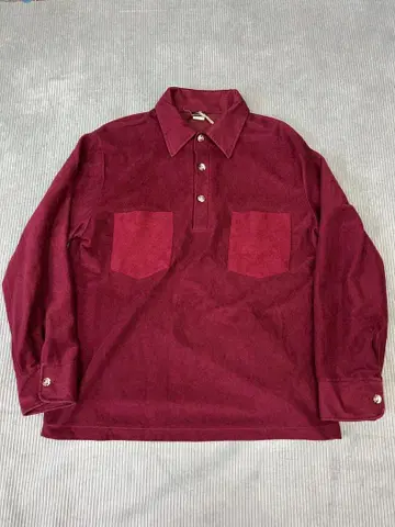 JCPenney 버건디 피케 셔츠 L 사이즈