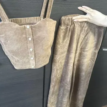GYDA 코듀로이 브라운 셋업