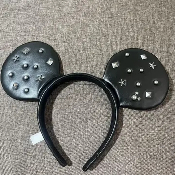 디즈니 미키마우스 귀 모양 머리띠 블랙