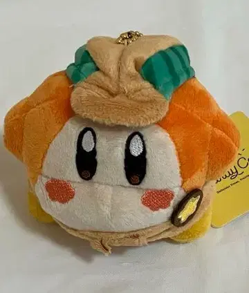 커비 봉제 인형 마스코트 오렌지