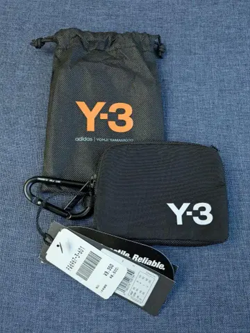 Y-3 블랙 코인 케이스/동전 지갑