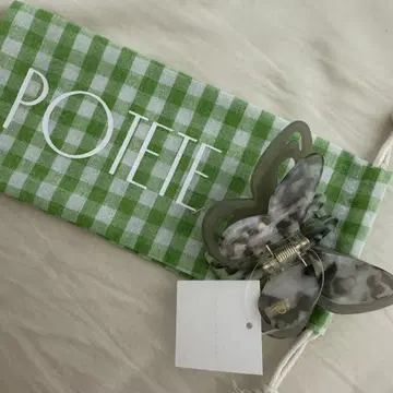 POTETE 버터플라이 클립 그레이