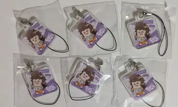 나침반 카페 코스터 스트랩 B 4주년 리본 무늬