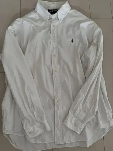 Ralph Lauren 화이트 버튼 다운 셔츠