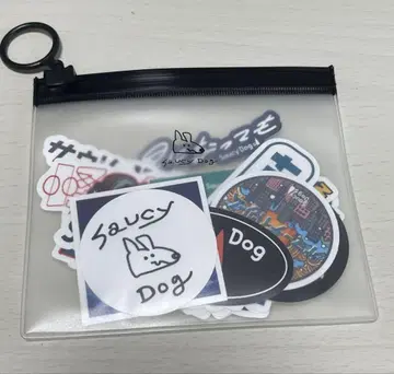 Saucy Dog 배트 리 스티커 세트