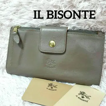 IL BISONTE 일비종떼 플랩 디자인 장지갑 그레이지