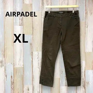 AIRPADEL 치노 팬츠 코튼 팬츠 카키 XL 일본제 스트레치