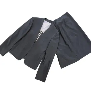 새상품급 m.f.editorial 노카라 자켓 스커트 수트 M