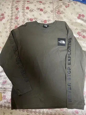 The North Face 롱 슬리브 셔츠 올리브