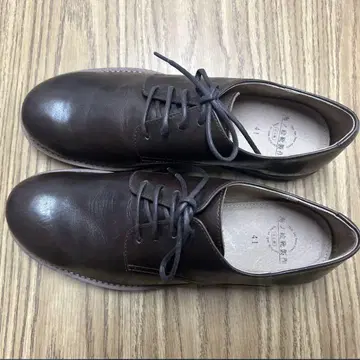 다크 브라운 레이스업 슈즈 41