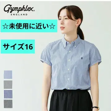 Gymphlex 짐플렉스 프렌치 슬리브 셔츠 블루 스트라이프 16