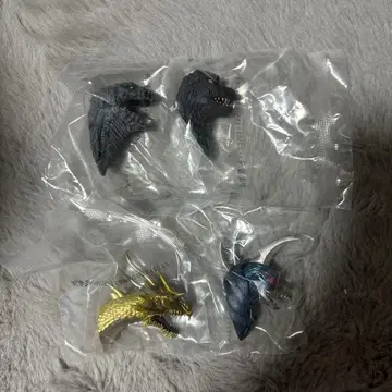 제일복권 고질라 G상 몬스터 헤드 마그넷 4종