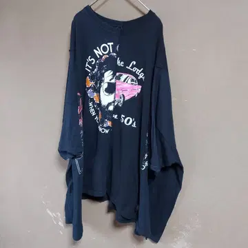모토키타나카 리메이크 티셔츠 구제 의류 빈티지