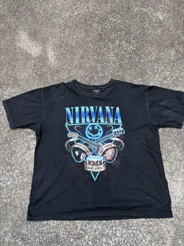 빈티지 90년대 Nirvana 티셔츠 밴딩 T y2k 프린트