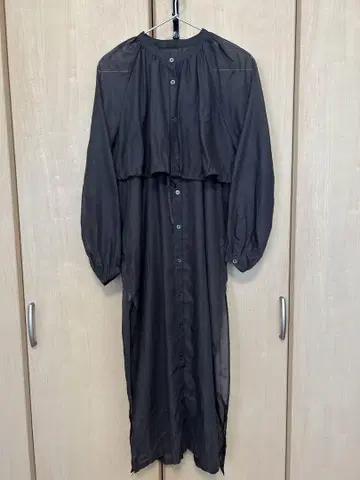레이빔즈 롱 셔츠 시어 셔츠 원피스 긴팔