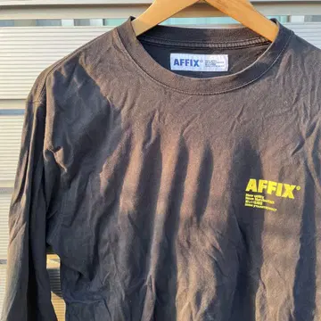 AFFIX 블랙 긴팔 티셔츠