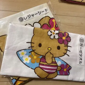 헬로키티 당첨 복권 레저 시트 타월 2개 세트