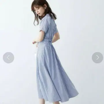 natural 쿠튀르 스키퍼 옷깃 원피스