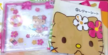 산리오 복권 일광화상 키티 헬로키티 클리어 토트백 돗자리