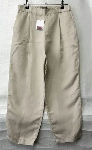 콘토와 데 코토니에 베이지 마 혼방 팬츠
