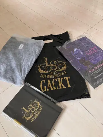 GACKT2025 라이브 티셔츠 & 굿즈 세트