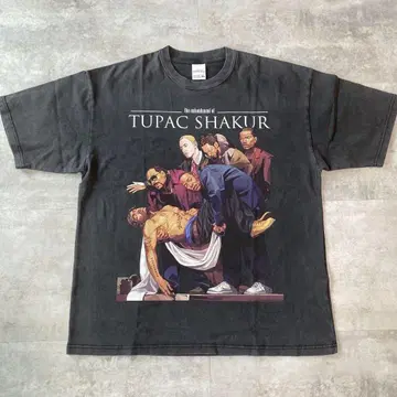 새상품 2PAC 추모 티셔츠 에미넴 스눕 독 닥터 드레 랩 티 rap