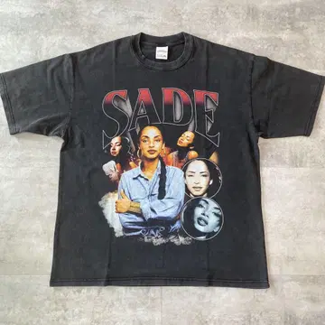 미사용 새상품 SADE 샤데 티셔츠 빈티지 가공