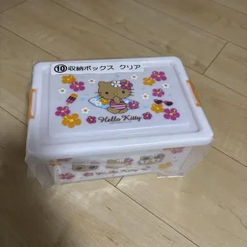 헬로키티 클리어 수납 박스 10