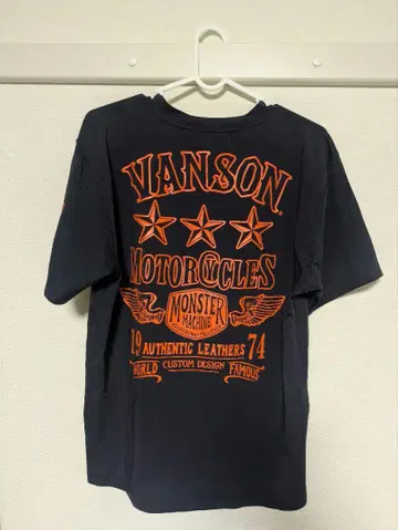 VANSON 모터 사이클 티셔츠 M 사이즈
